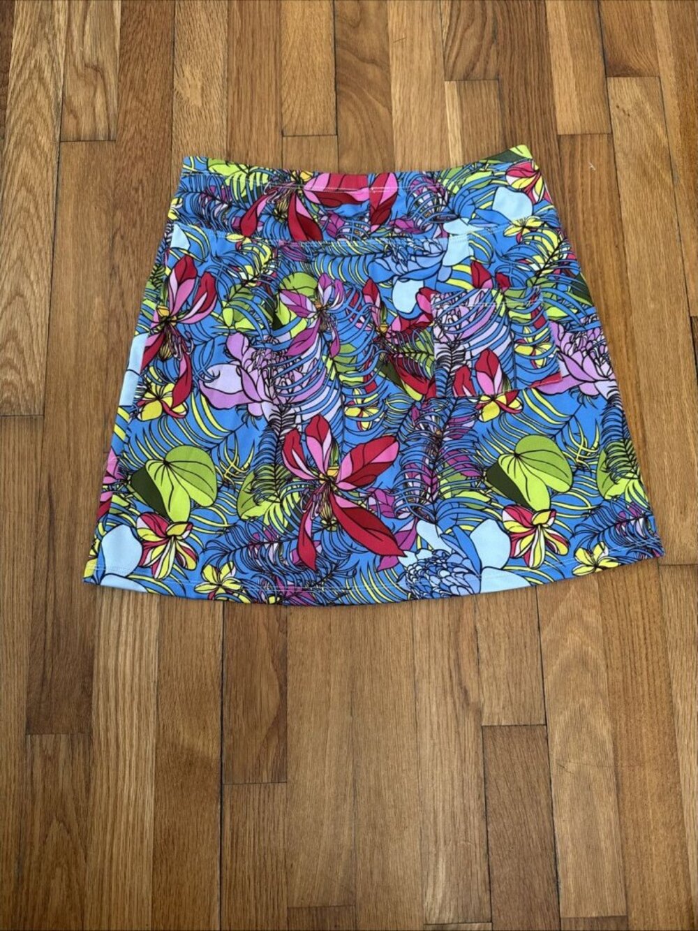 B Skinz Skort Tropical Vibrant Print Golf Tennis Pickleball Skirt Size S - Picture 7 of 8